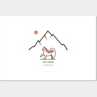 Best Friend Hiking Posters and Art